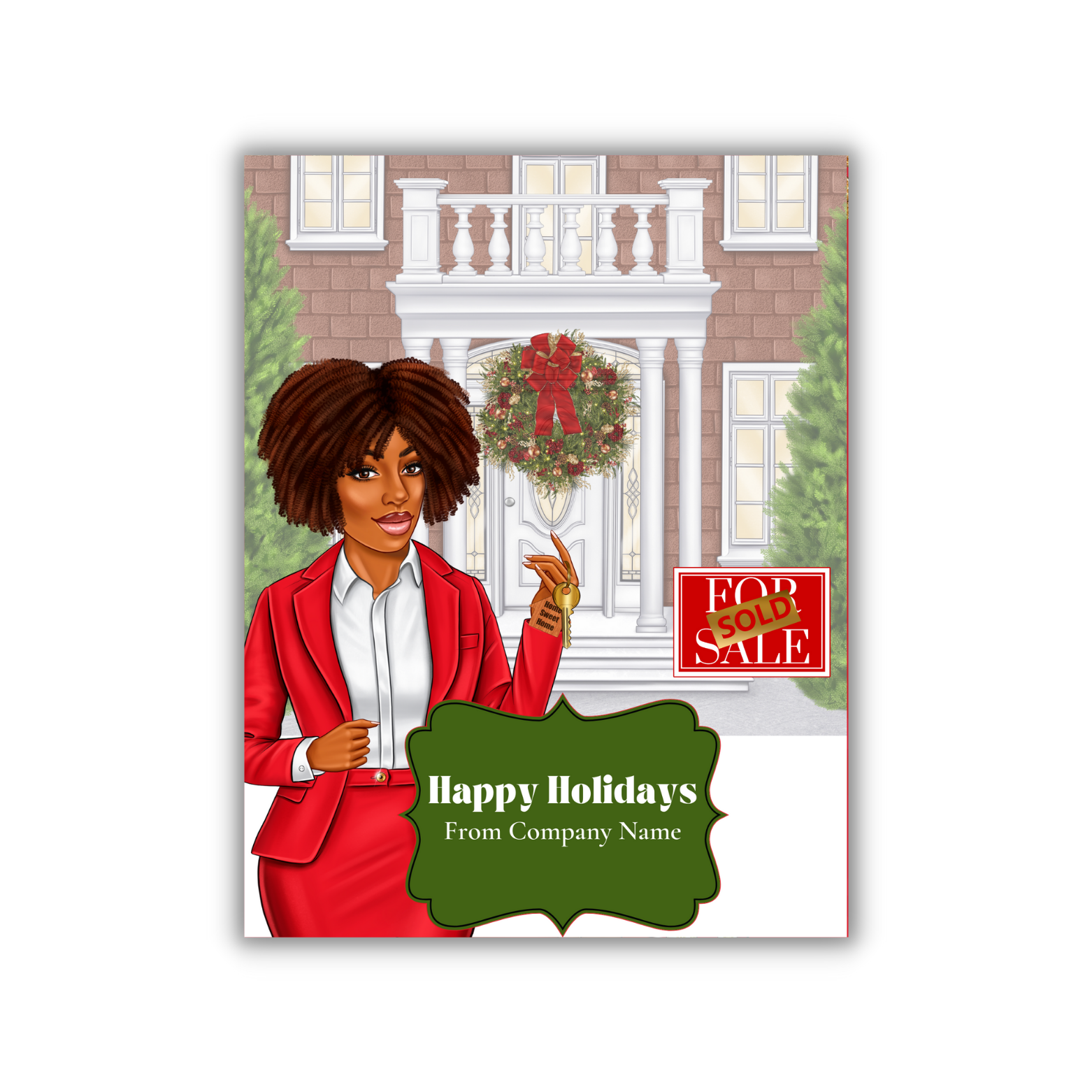 Real Estate Customizable Holiday Cards