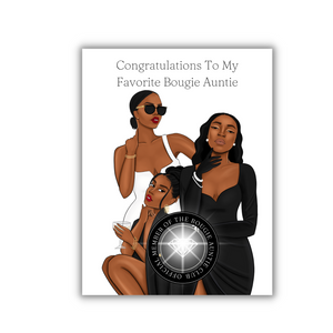 Bougie Auntie, Black Mother's Day Card
