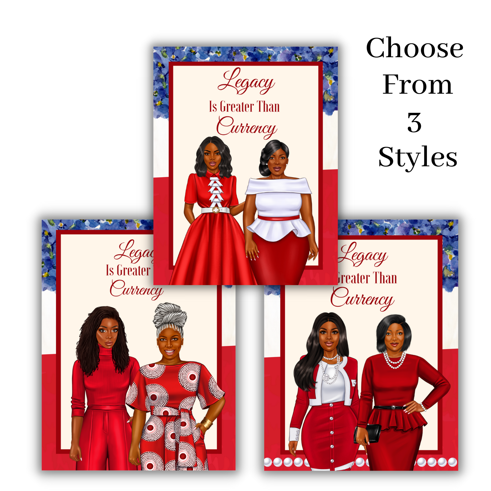 Legacy is Greater Than Currency- Red and White