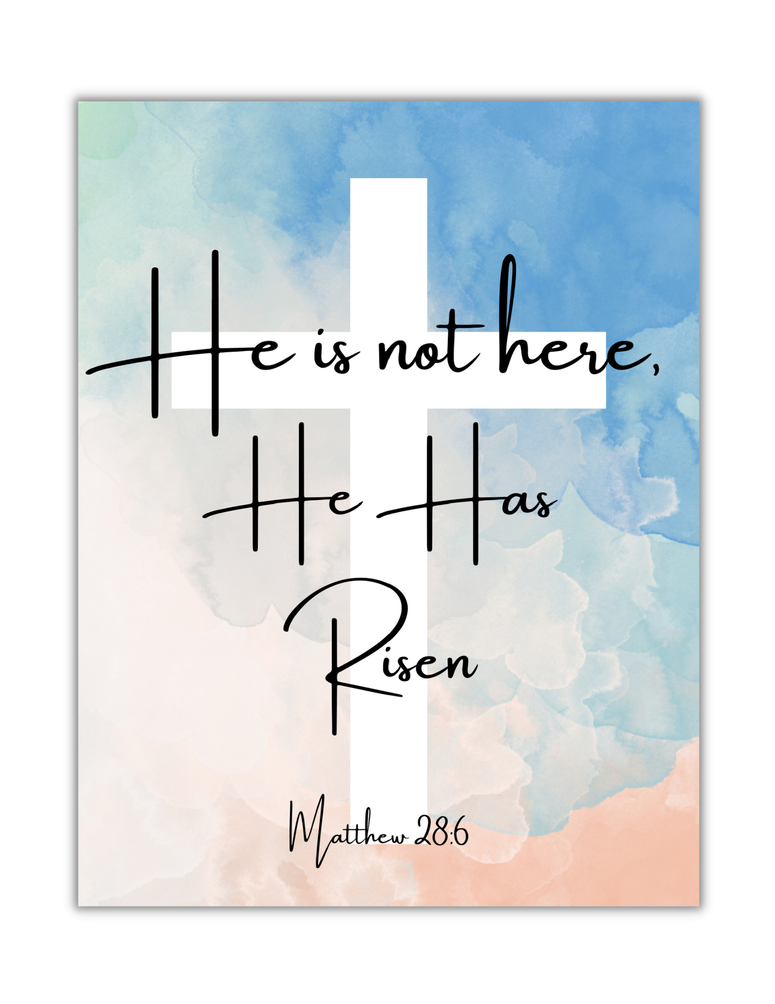 He is Not Here. He Has Risen.
