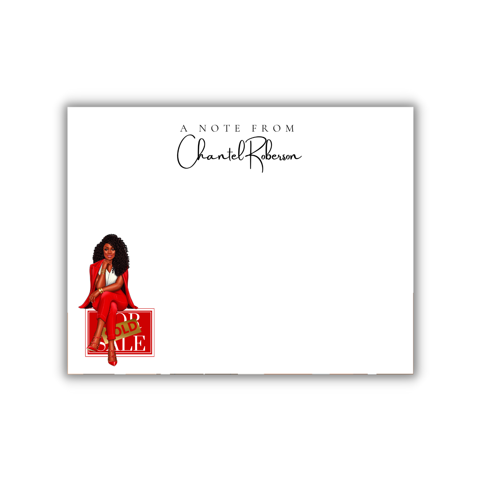 Black Woman Stationery